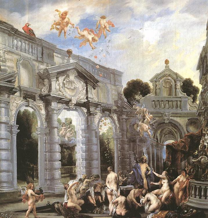 JORDAENS, Jacob Nymphs at the Fountain of Love Sweden oil painting art